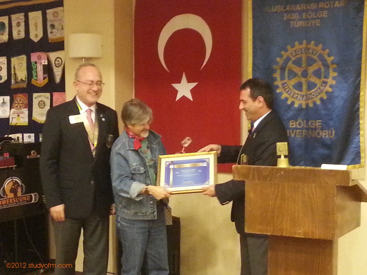 2012, Mersin Akdeniz Rotary Klübü Ödül Töreni,  Murat Öz, Yavuz Aydar, Oytun Manav - Mersin