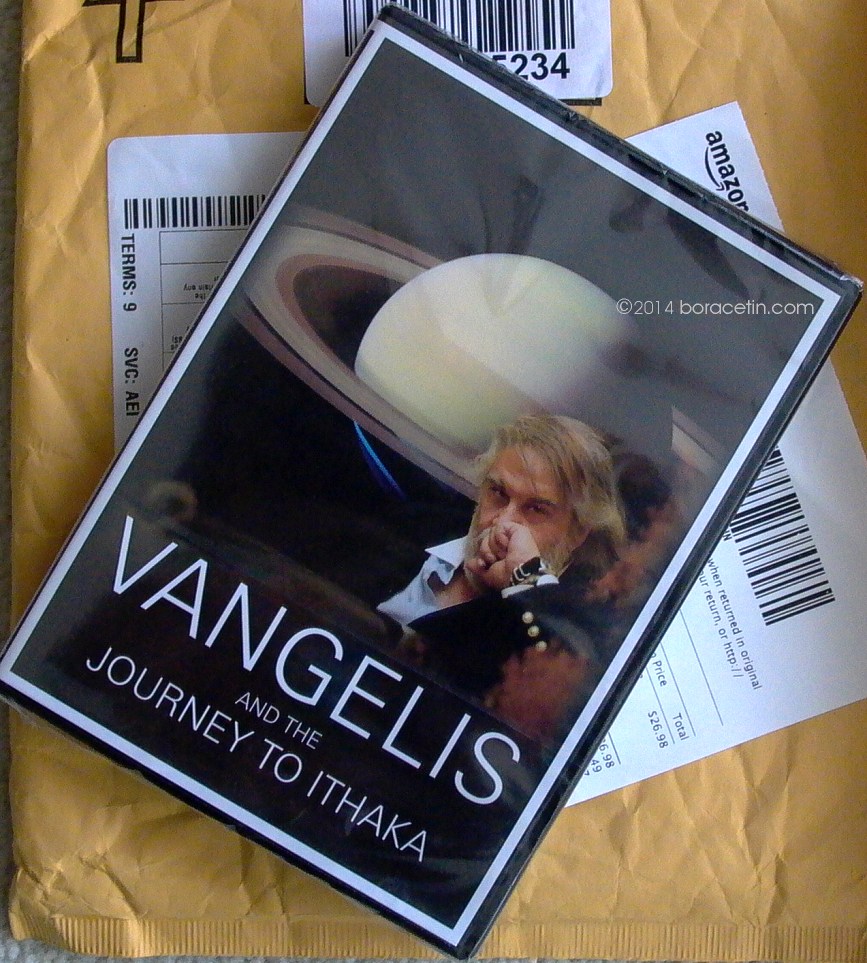 Vangelis DVD Order in November 26, 2014... Arrived in 21 March 2014